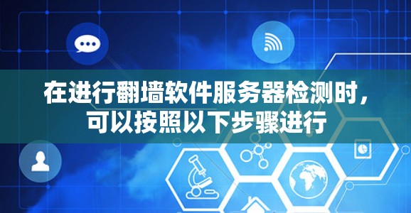 在进行翻墙软件服务器检测时，可以按照以下步骤进行