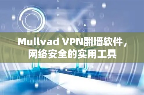 Mullvad VPN翻墙软件，网络安全的实用工具